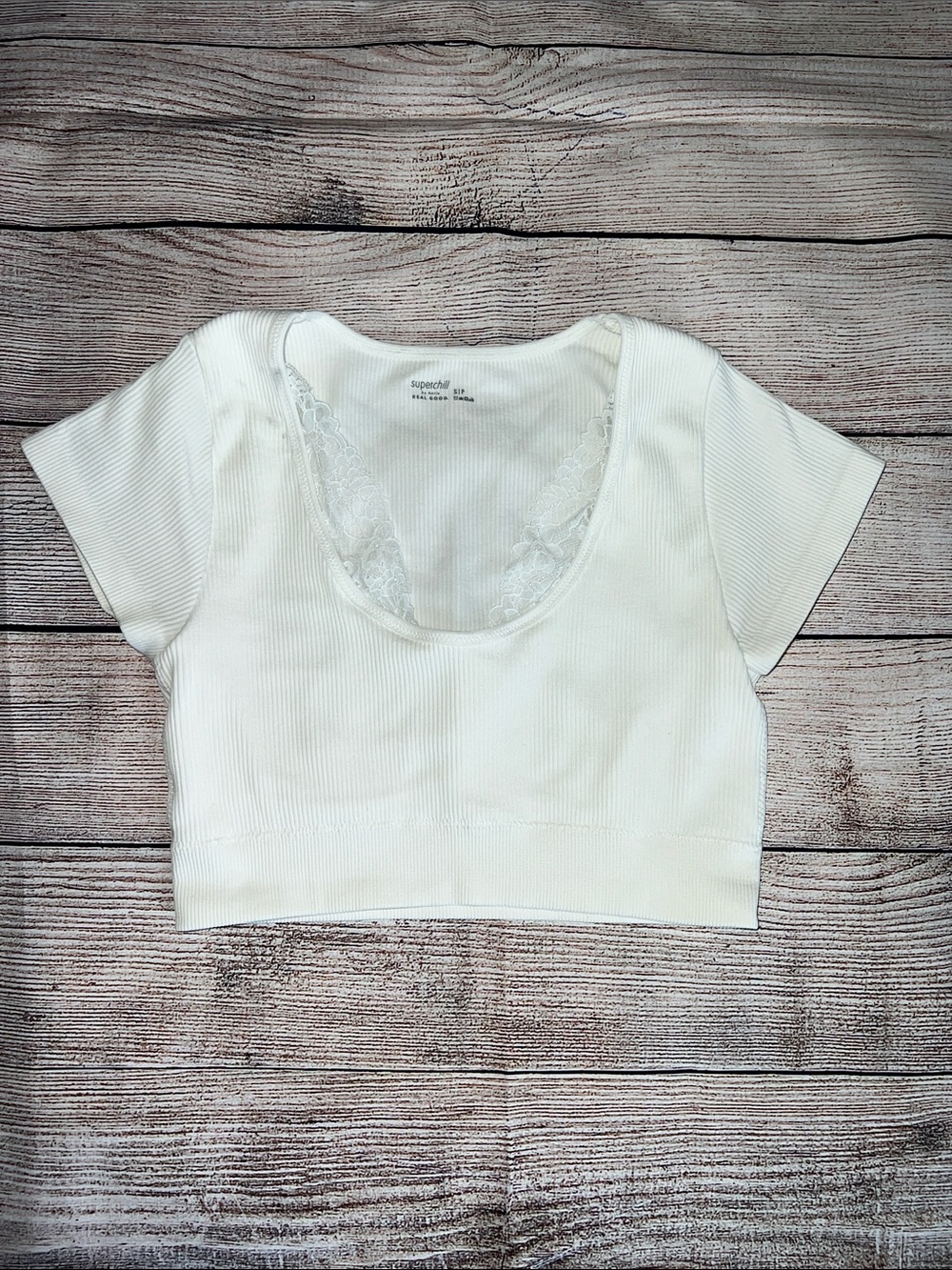 aerie Super Chill Ribbed Crop Top